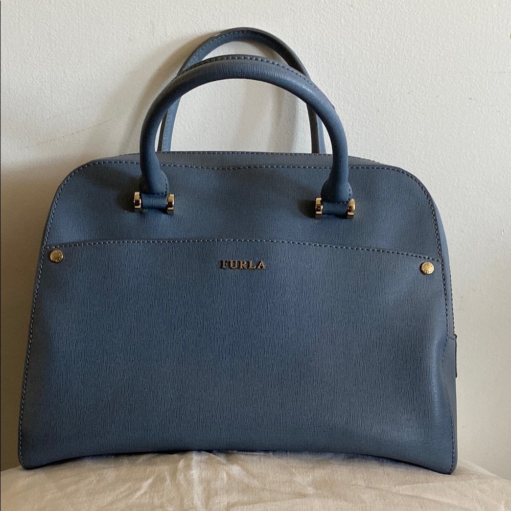 Furla Blue Satchel Bag